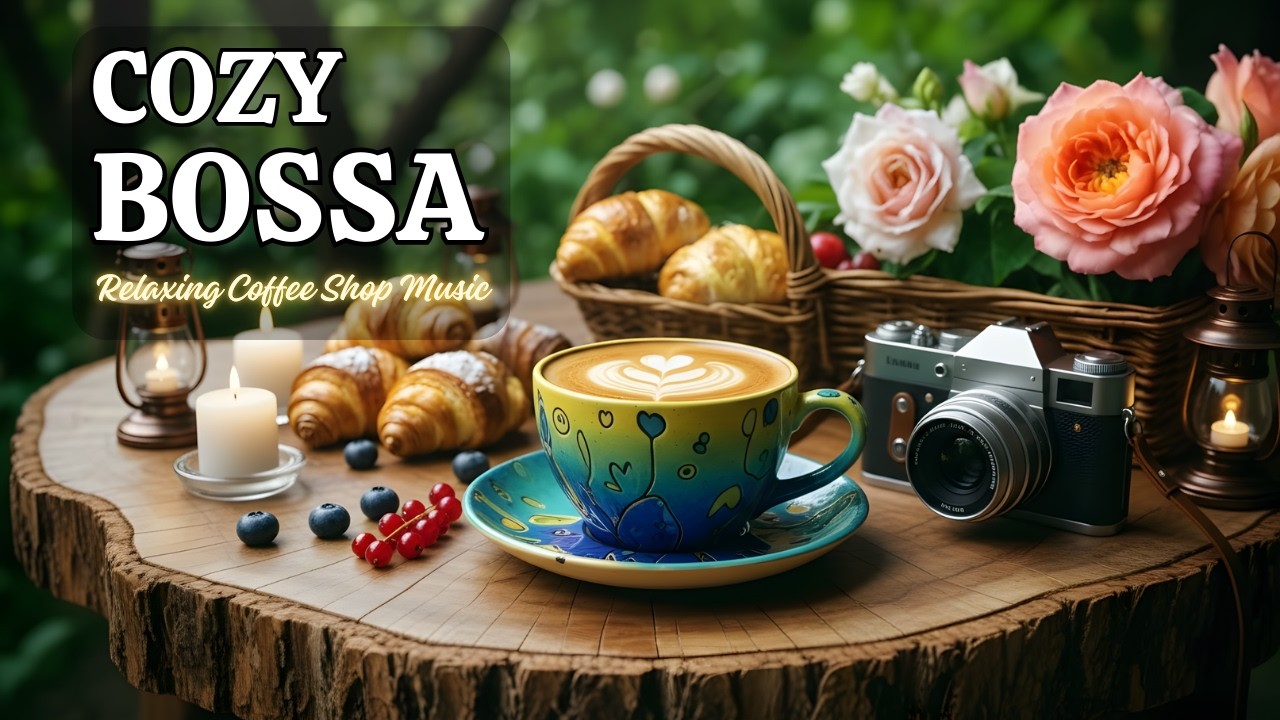 Spring Jazz Cafe 🌸 Smooth Bossa Nova Cozy Morning Vibes for Greats Mood