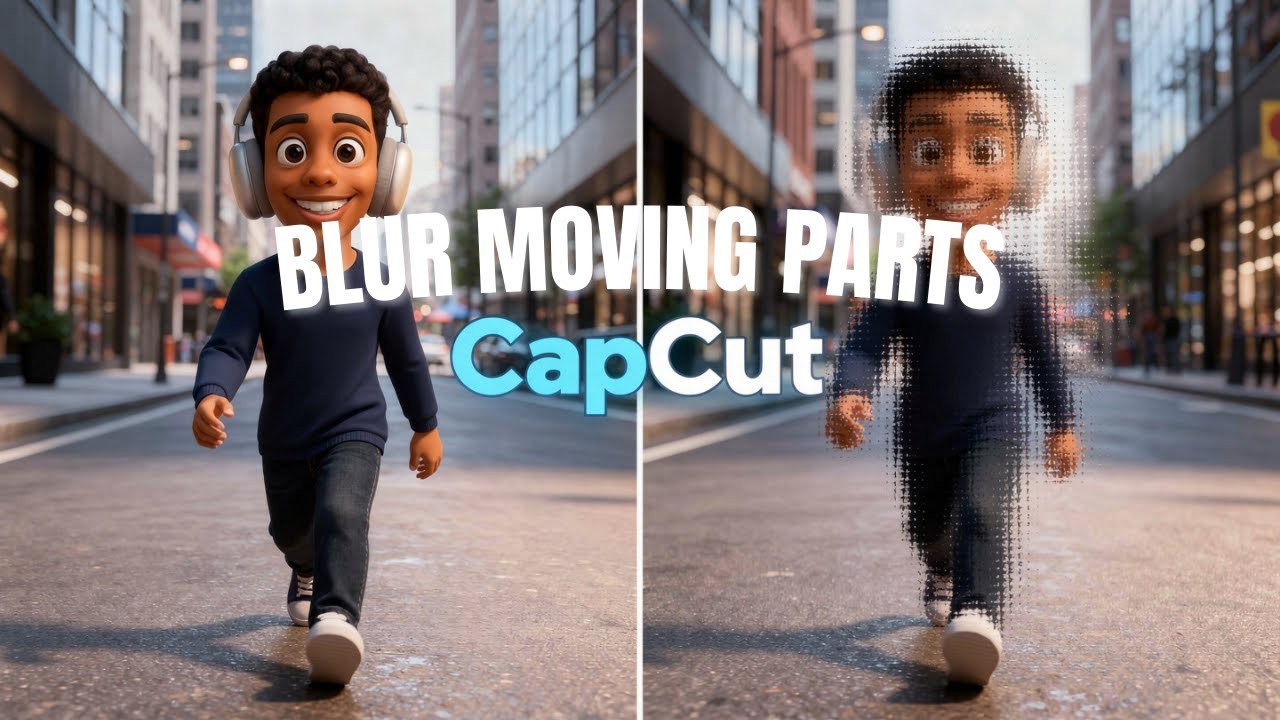 CapCut එකෙන් වීඩියෝ එකක moving object එකක් blur කරමු | How to Blur Moving Objects in CapCut