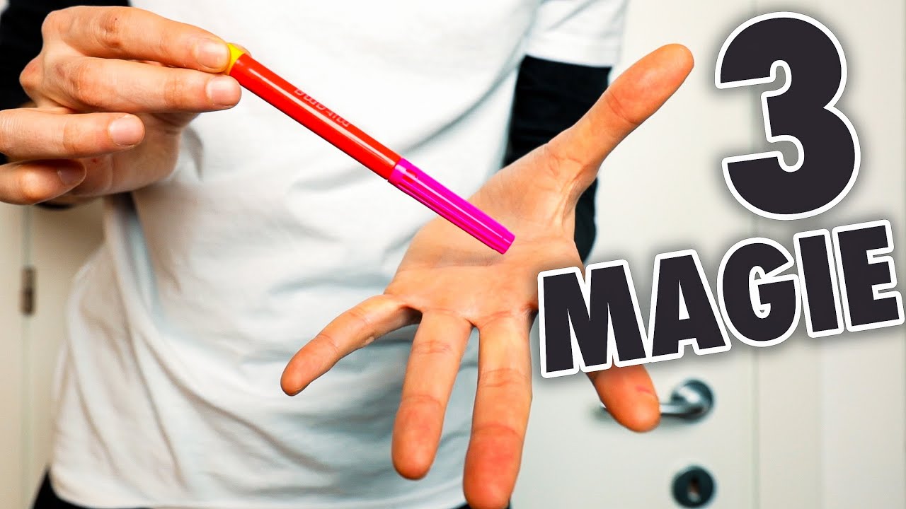 3 MAGIE IMPOSSIBILI CON UN PENNARELLO (Tutorial)