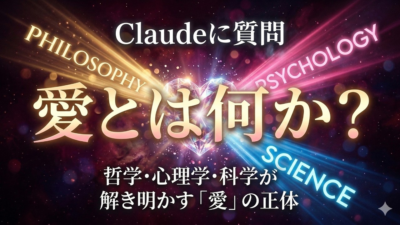 Claude4.6opusにきいてみた【愛とは何か？哲学・心理学・科学が解き明かす「愛」の正体】