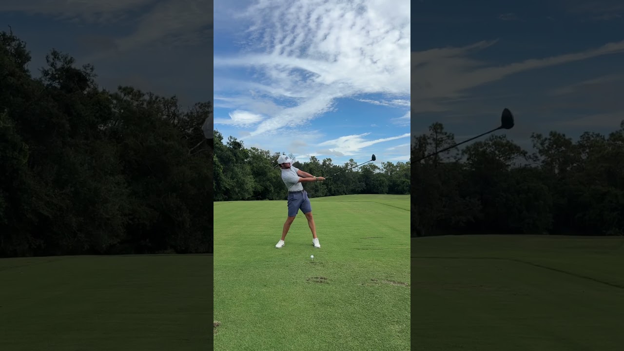 Как правильно бить драйвером для новичков ⛳️ #гольф #советыпогольфу