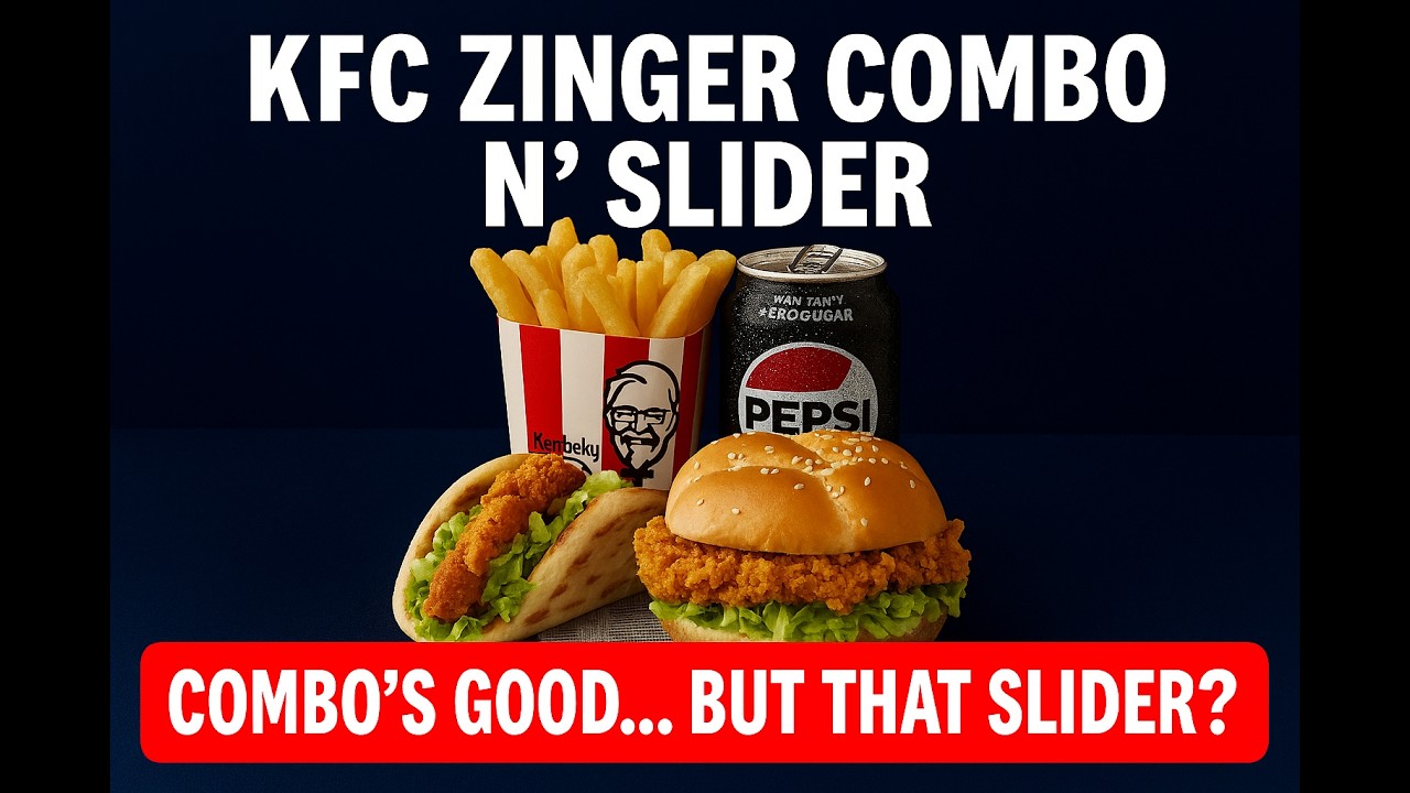 Is KFC’s $8 Chicken Deal Worth It? Zinger Slider Combo Review 🇦🇺 #food #budgetfriendlyeats