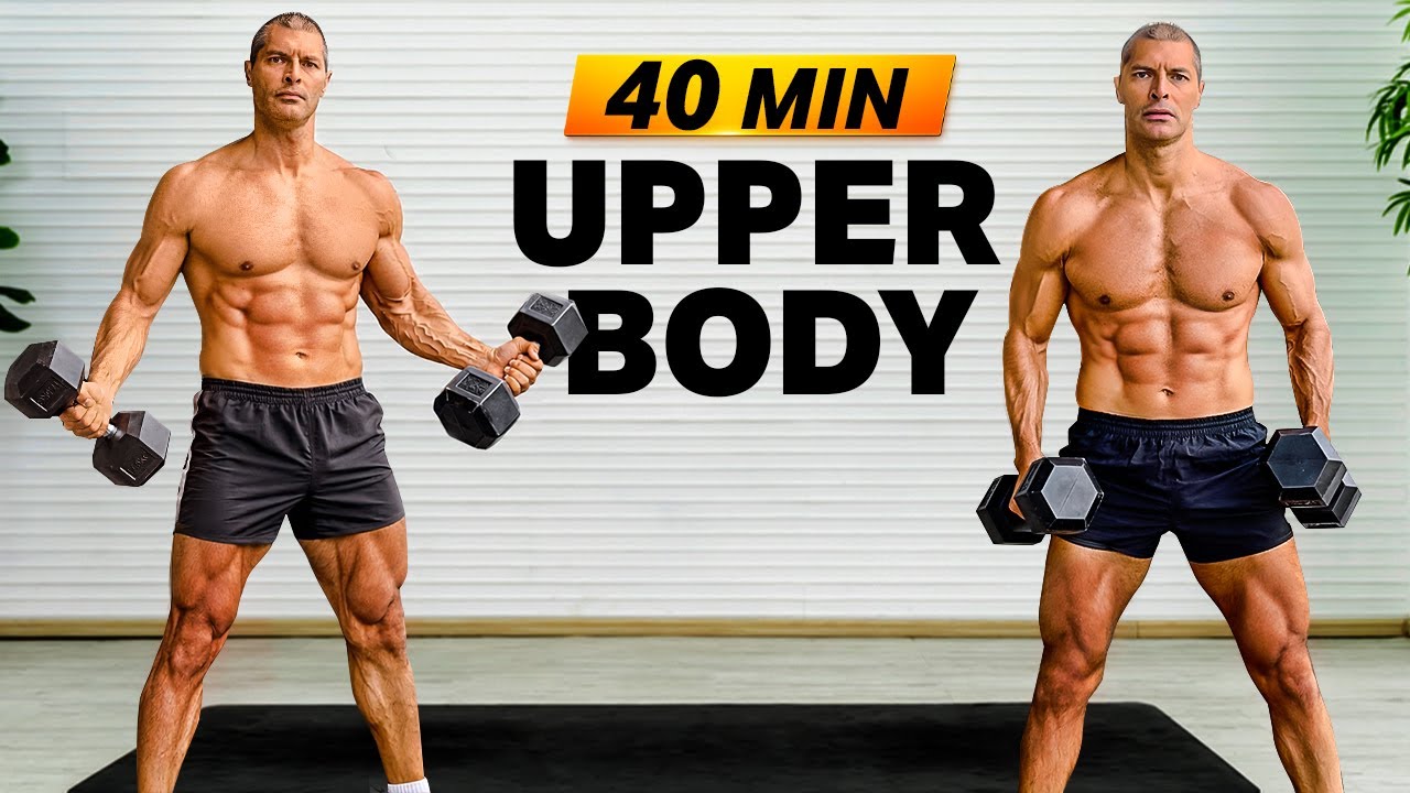 40 MIN UPPER BODY BURN 🔥 Arms, Chest, Back, Shoulders & Abs Workout At Home