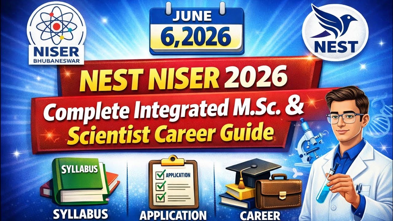 NEST - NISER 2026 | Complete Integrated | M.Sc. & Scientist | Career Guide
