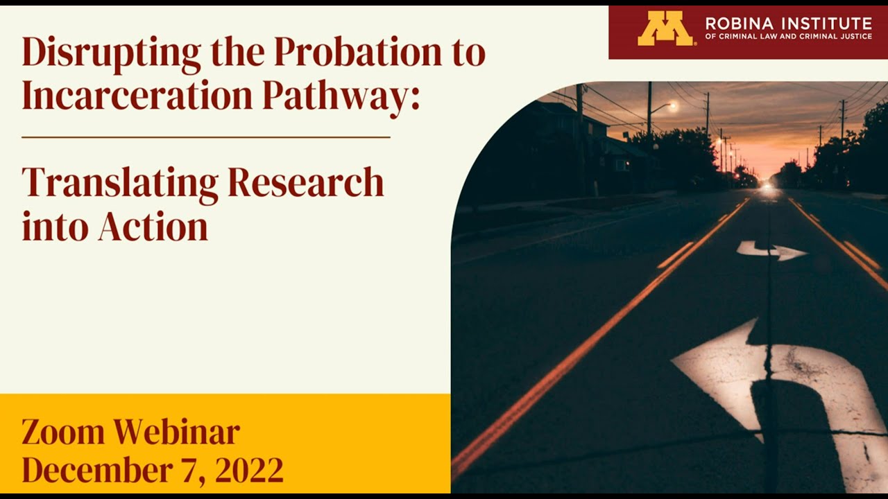 Disrupting the Probation to Incarceration Pathway: Translating Research into Action
