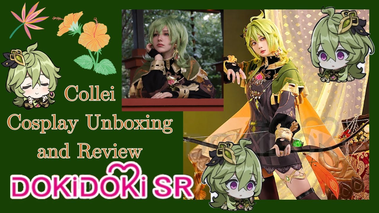 Genshin Impact: Collei SR Cosplay unboxing and review || Dokidoki Cosplay