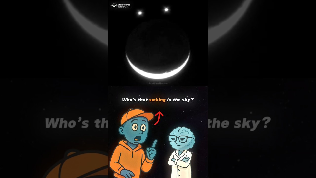 Smiley Face in the Sky on April 25, 2025 #astronomicalevents