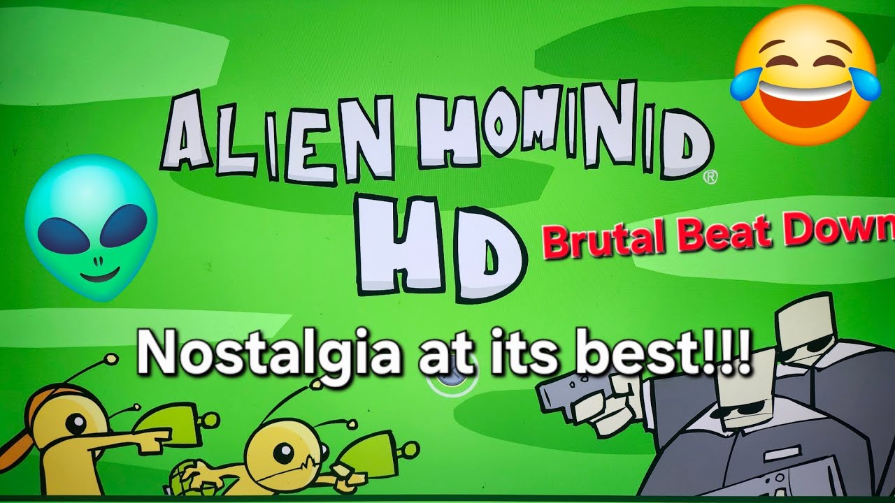A SINGLE ALIEN VS THE FBI!? PARODY CONFLICT AND BRUTAL BEAT DOWN/ NOSTALGIA AT BEST! | ALIEN HOMINID