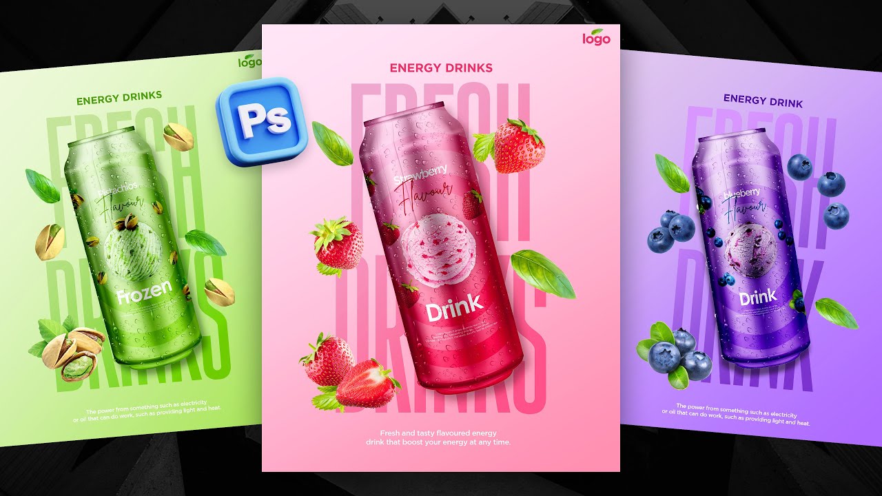 How to create mockup in Photoshop | Modern poster design idea