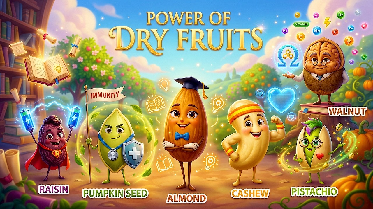 Power of Dry Fruits | Nursery Rhyme | Rhymes & Kids songs | Latest Song 2025 @chulbulibulbul-o4e