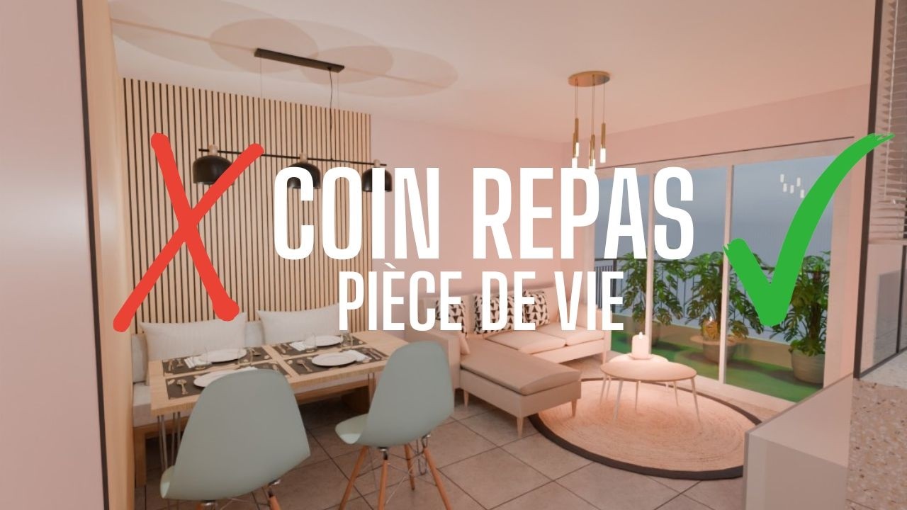 Comment cr&eacute;er un coin repas gain de place dans une pi&egrave;ce de vie avec cuisine ouverte, 3 solutions