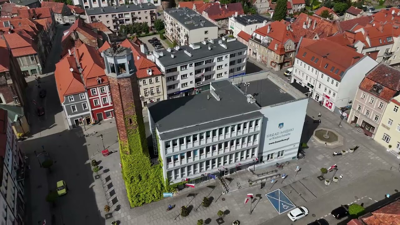 Kożuchów z lotu ptaka - Powiat Nowosolski - Lubuskie