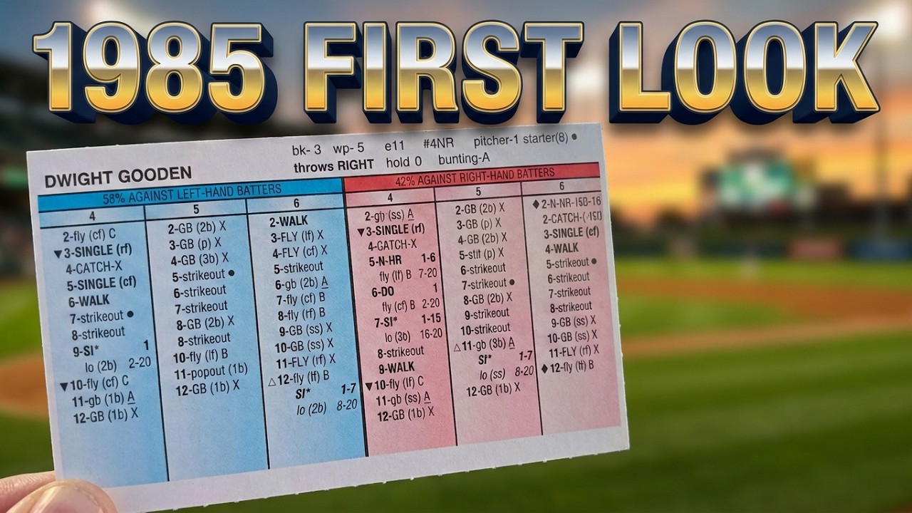 First Look: 1985 Strat-O-Matic Baseball