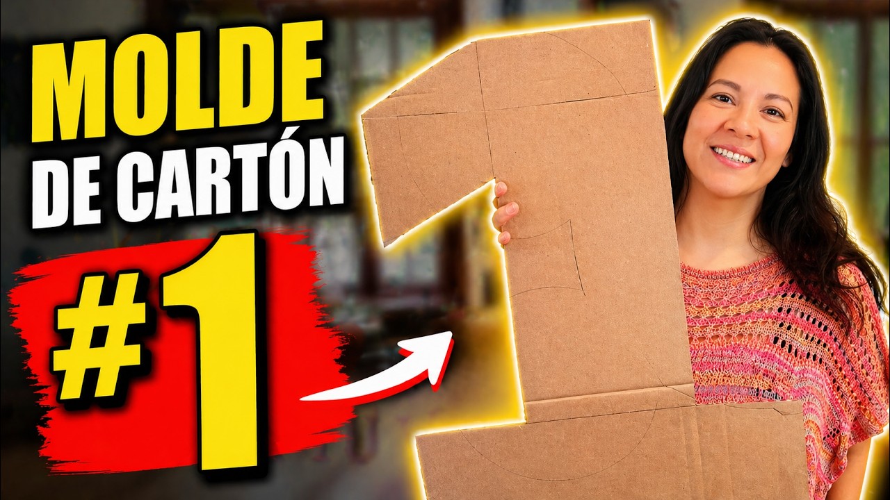 🚨Molde  de carton para piñata del numero 1 🎉 como hacerlo? paso a paso facil 🎈