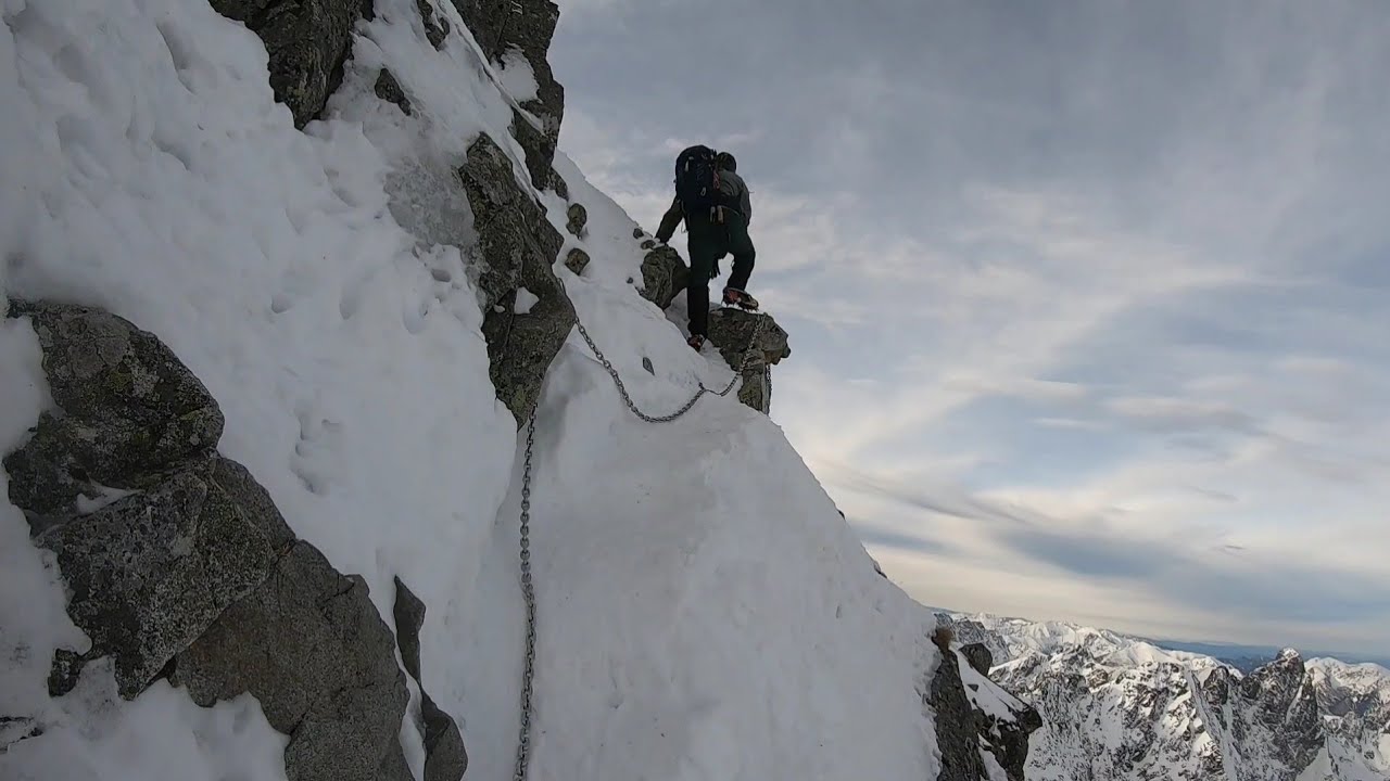Rysy 🏔❄️😎sekcja łańcuchy🕊💪 piękna ekspozycja  