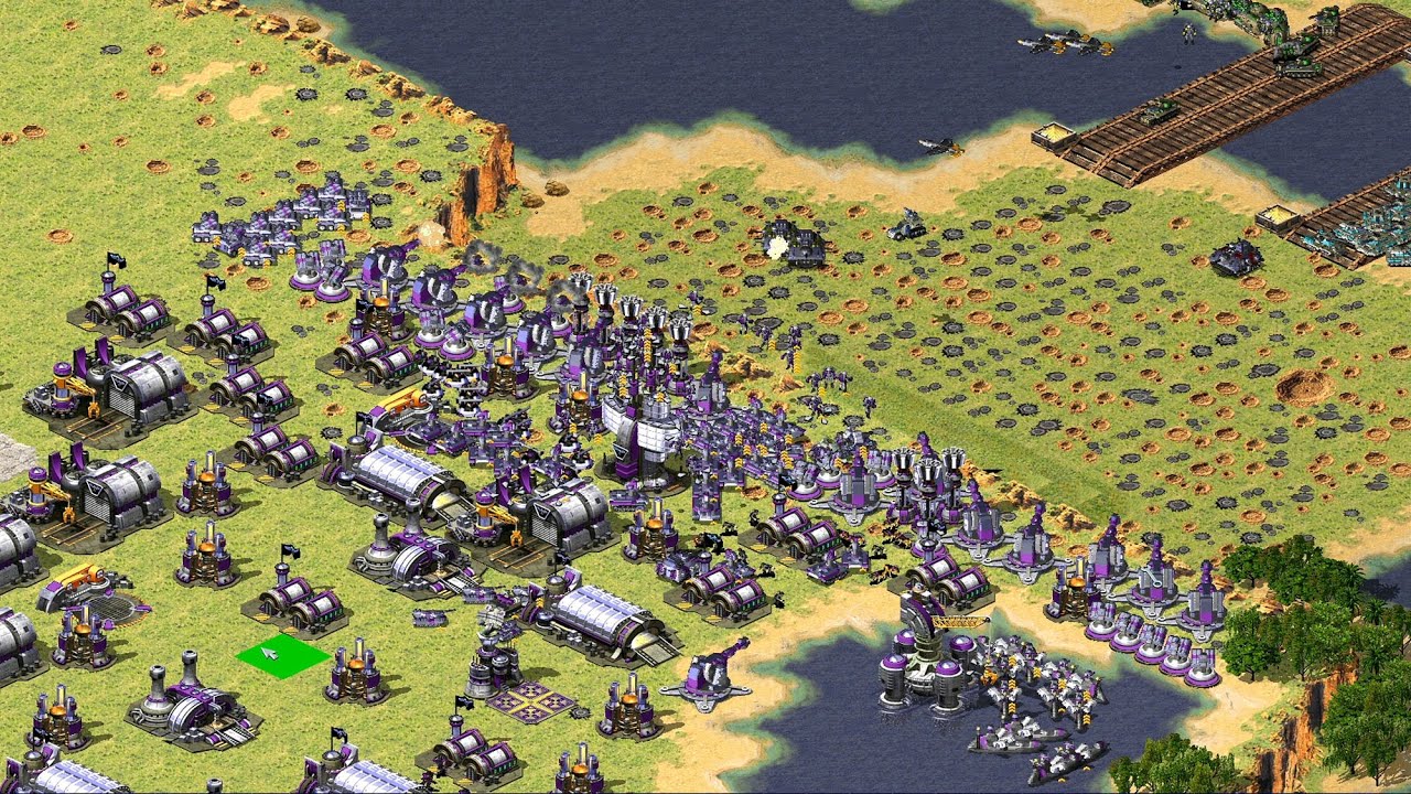 Red Alert 2 | Месть Юрия | 7 против 1 - лес игральных костей - Союзники - призматический танк - б...
