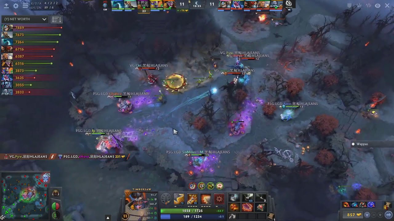 PSG LGD vs VG ONE Esports World Highlights Dota 2   YouTube   Google Chrome 2020 01 04 22 49 04