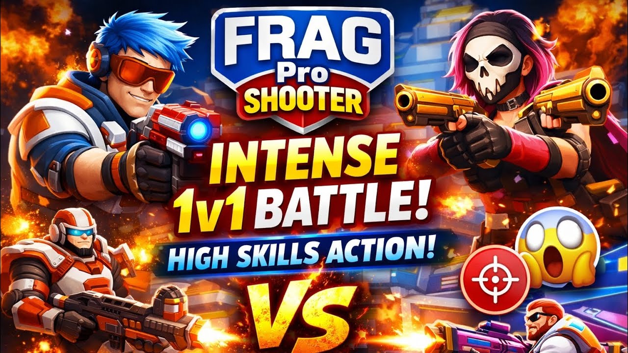 FRAG Pro Shooter 🔥 Intense 1v1 Battle | High Skills Gameplay 😱 Full Action Match