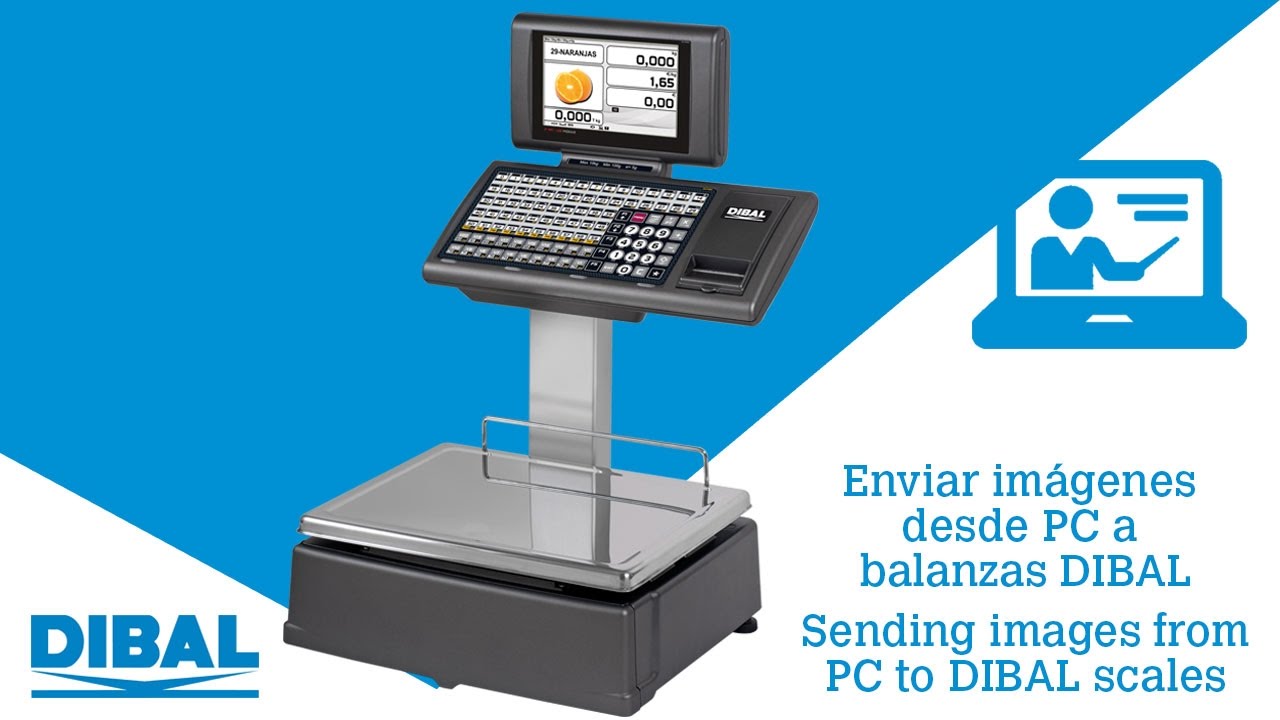 Cómo enviar imágenes desde un PC a una balanza Dibal (Gama 500 / D-900)