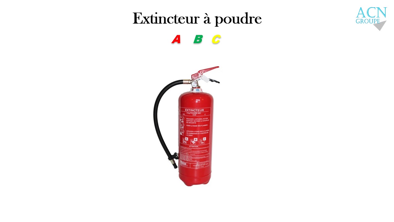 Formation incendie extincteurs - les diff&eacute;rents types d extincteurs