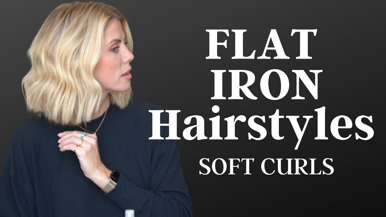 Flat Iron Hairstyles | Soft Curls