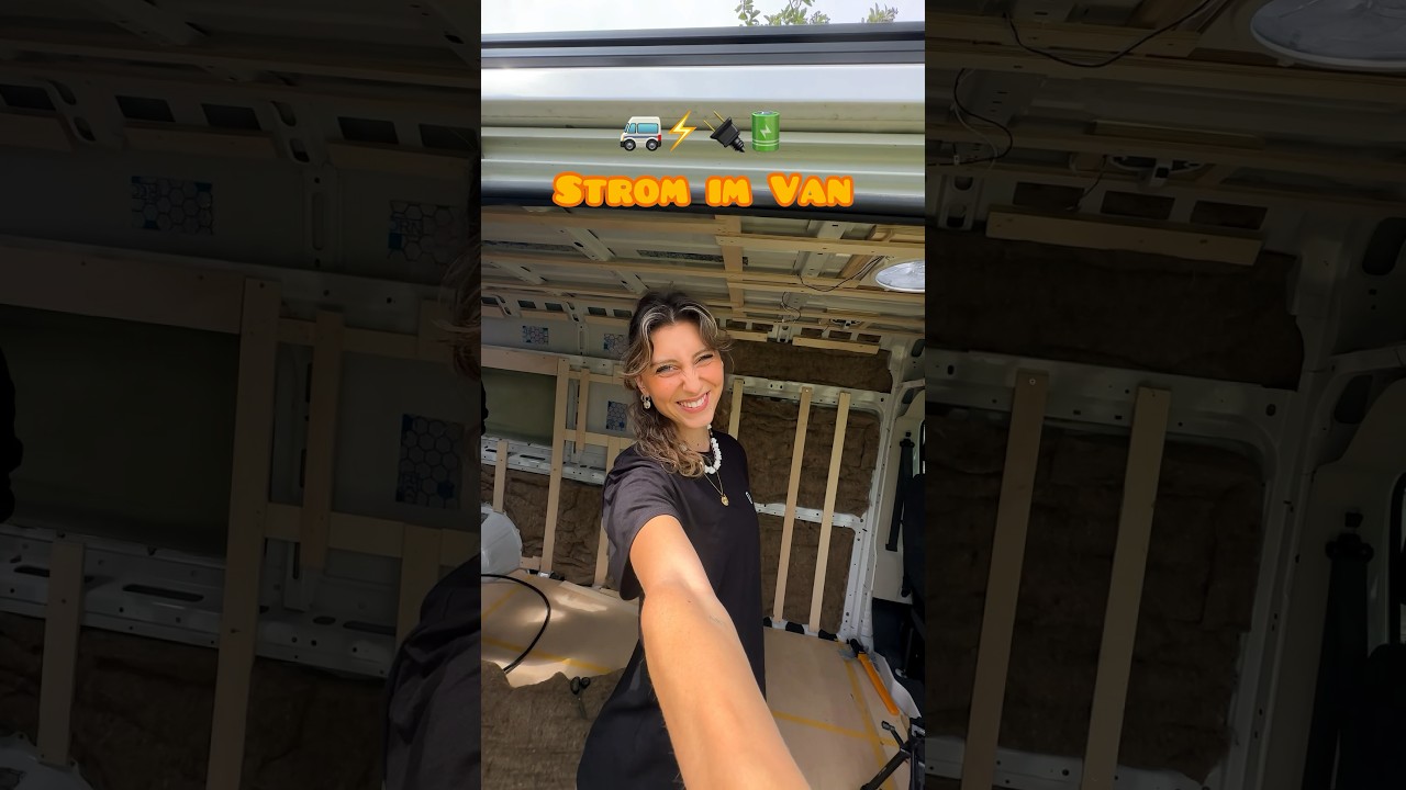 Strom im Camper Step 1 🔋🔌🚐⚡️ #vanausbau #diy #vanlife