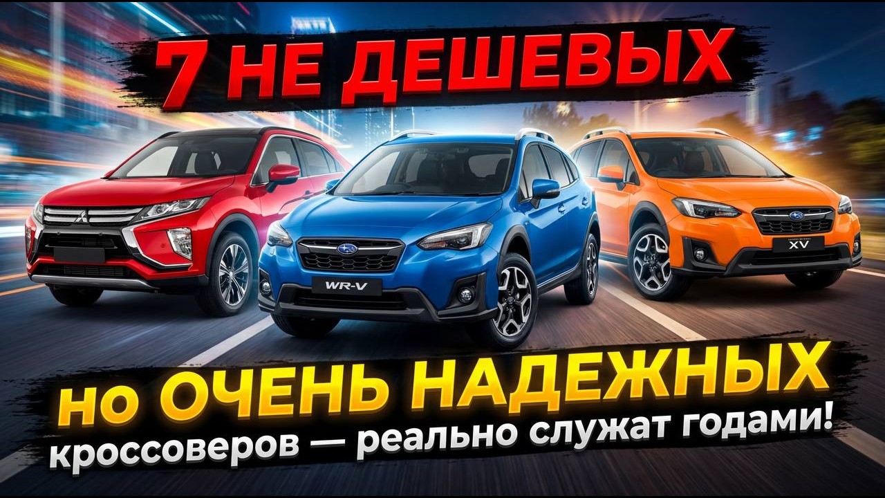 7 НАДЁЖНЫХ КРОССОВЕРОВ ИЗ ЯПОНИИ 2026