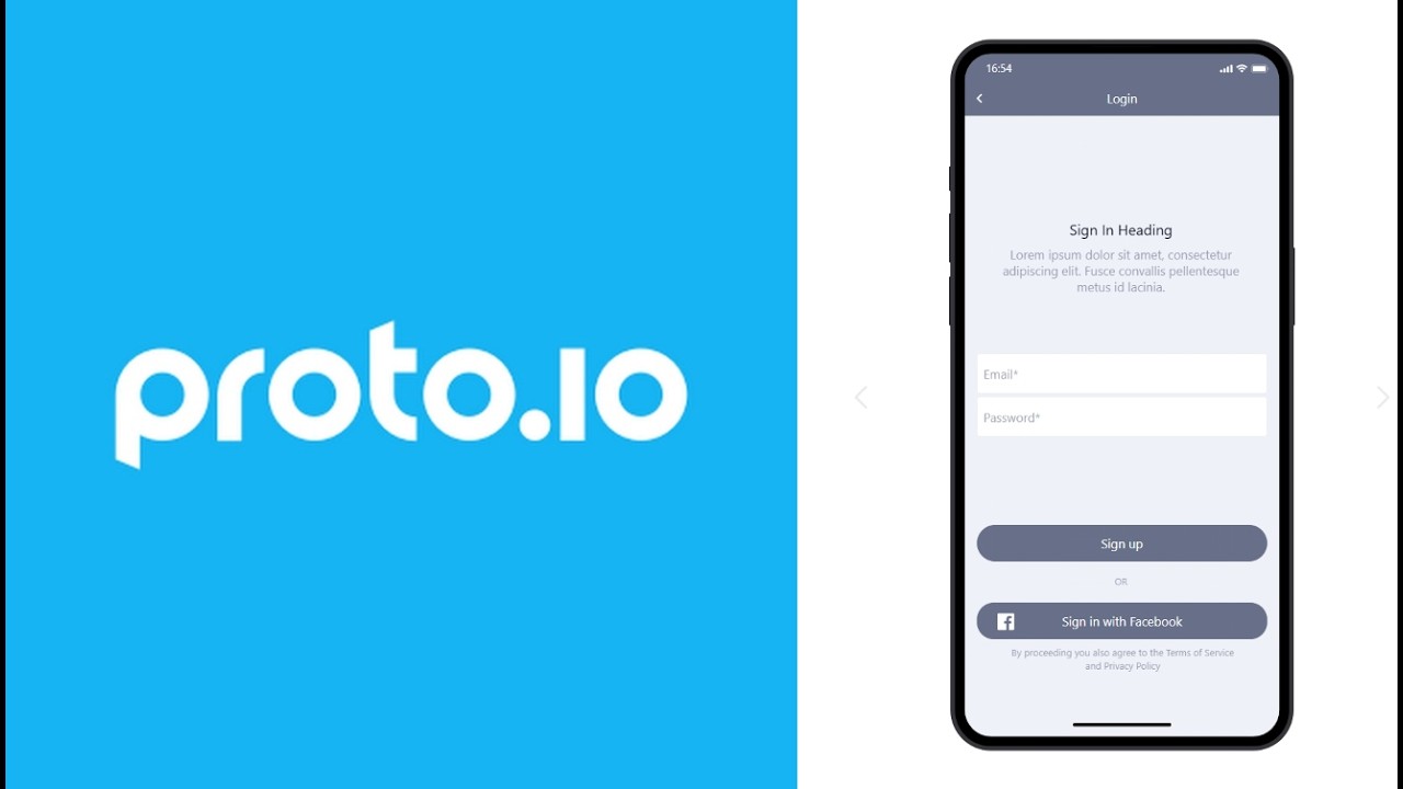 Apresentação Eng. Software - Protótipo Proto.io