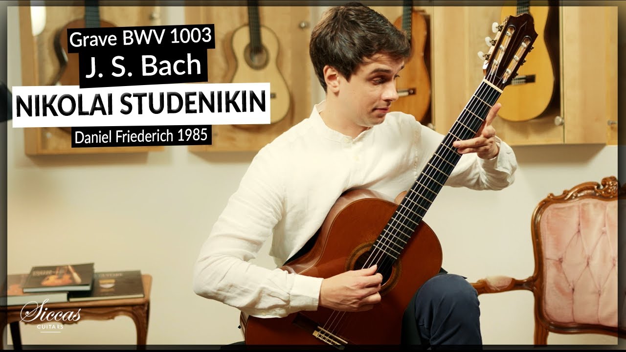 Nikolai Studenikin plays Grave, Violin Sonata No. 2 BWV 1003 by J. S. Bach on a 1985 D. Friederich