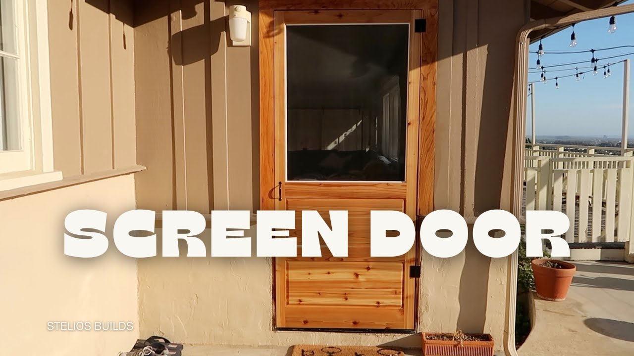 Screen Door DIY Wood working project how to make your own screen door with woodworking