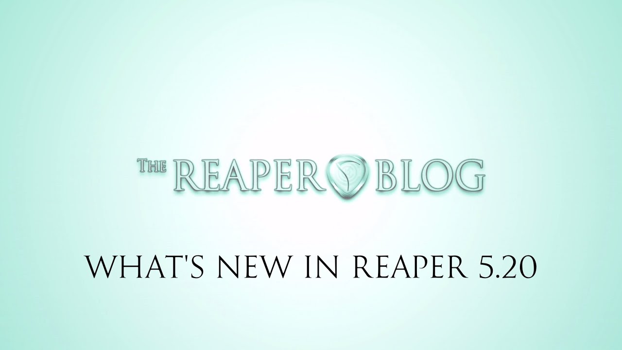 What's New in REAPER 5.20 | MIDI Notation editor; Trim automation; new plugins