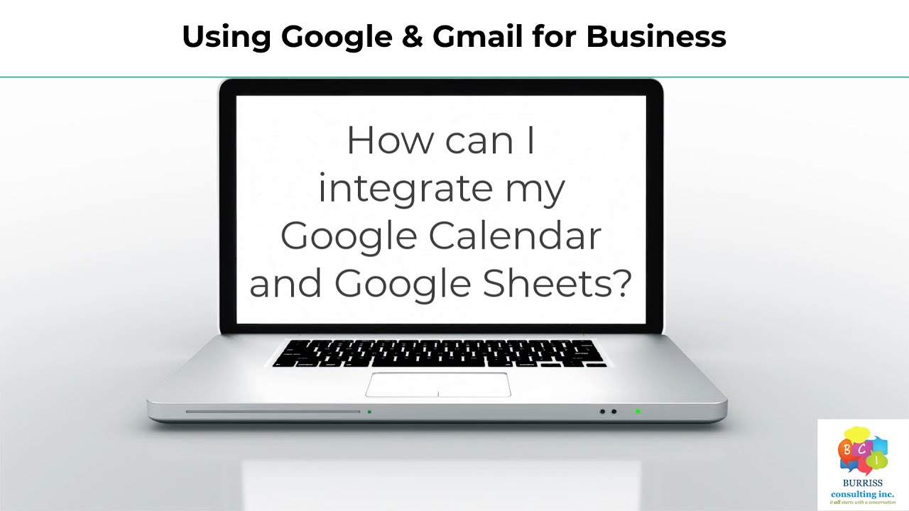 How can I integrate my Google Calendar with Google Sheets in Gmail or Google Workspace?
