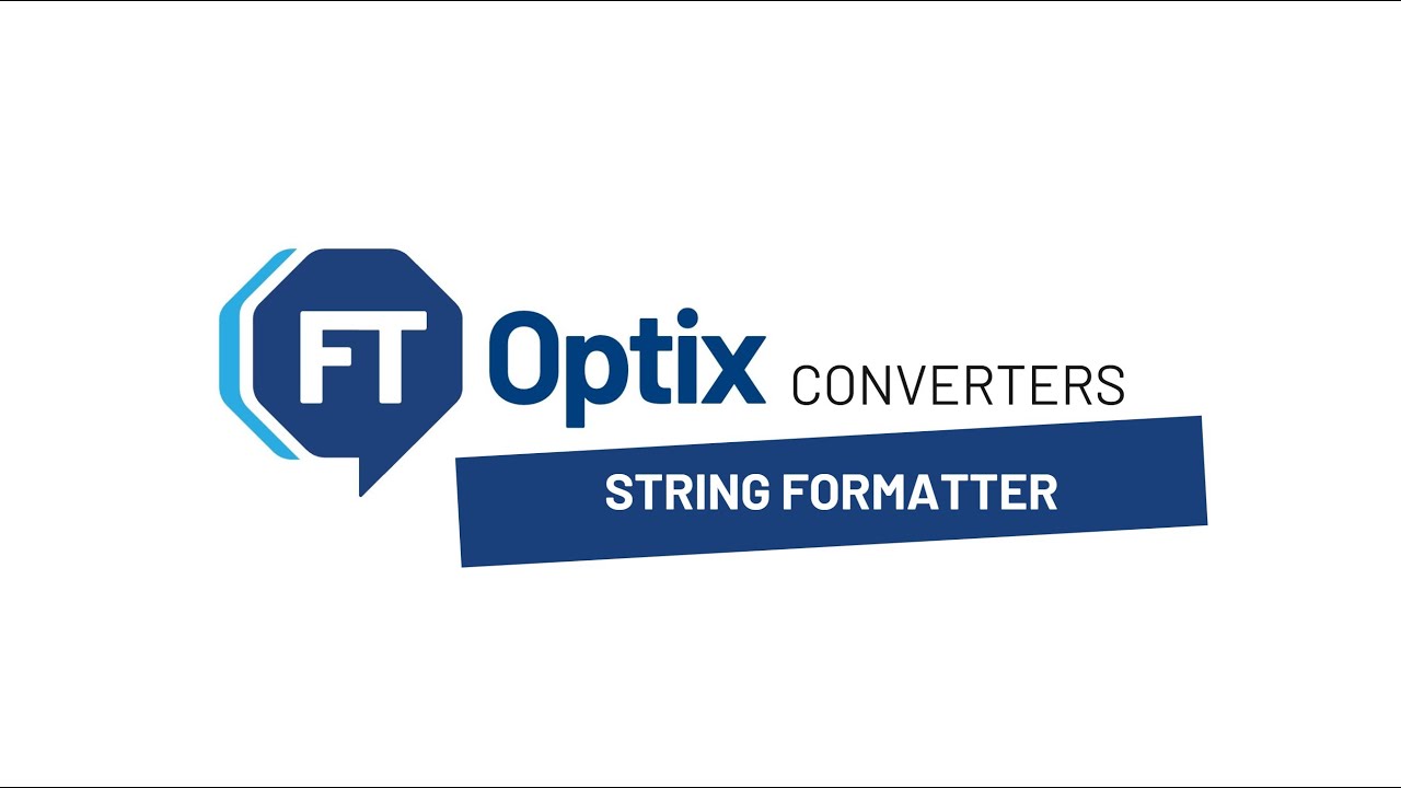 FactoryTalk Optix Advanced dynamic links - Converters: String Formatter