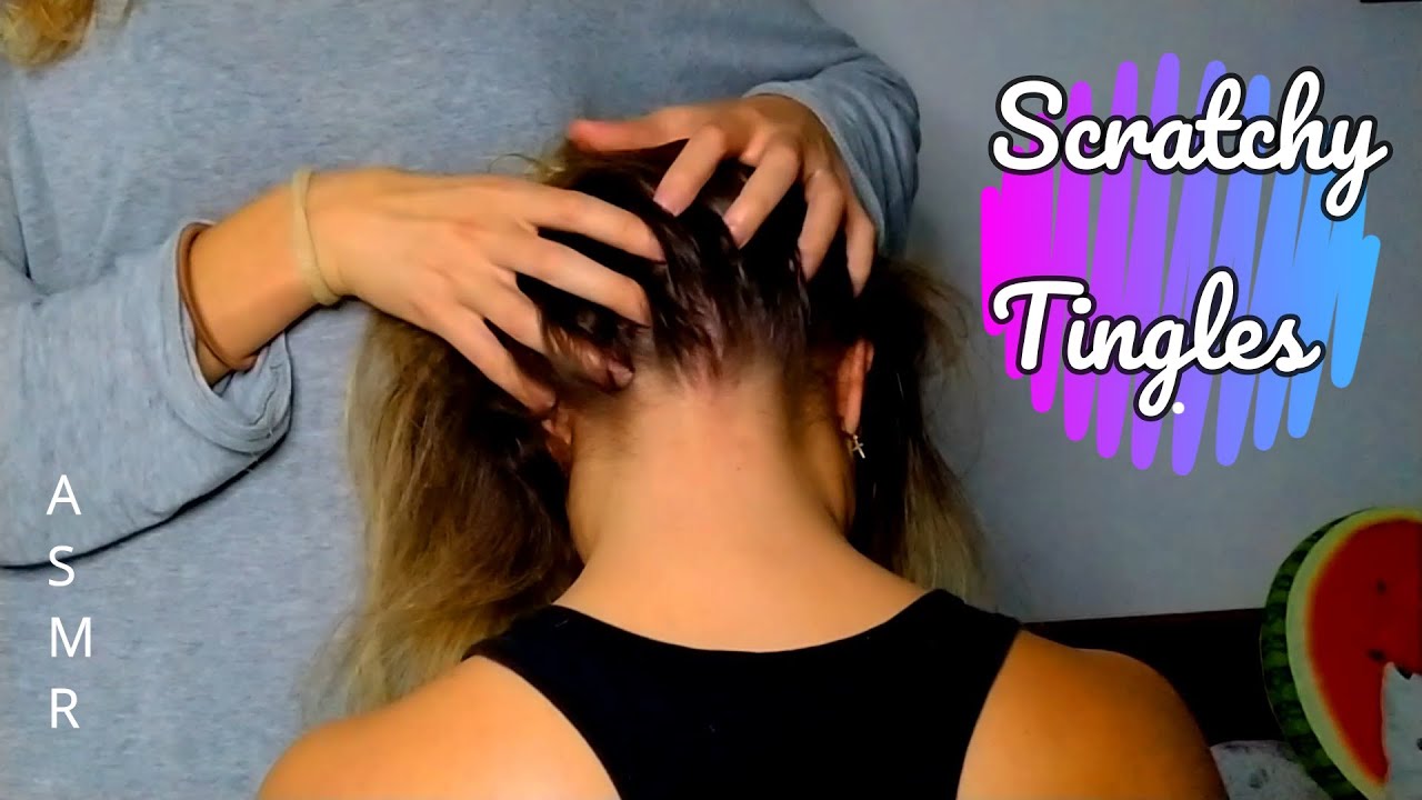 ASMR Scratching Combo on Scalp, Neck, Face, Ears, Back & Shoulders Scratch therapy - No talking