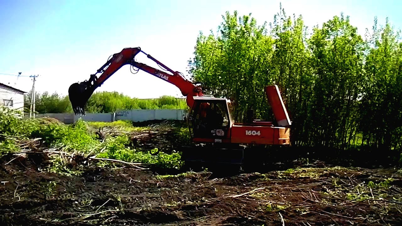 Atlas 1604 and "Rammstein" . Сonstruction site clearing.