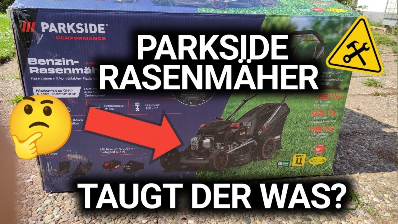 Parkside Benzinrasenmäher Aufbau und Test | Parkside PPBRM 46 A1 📋👀