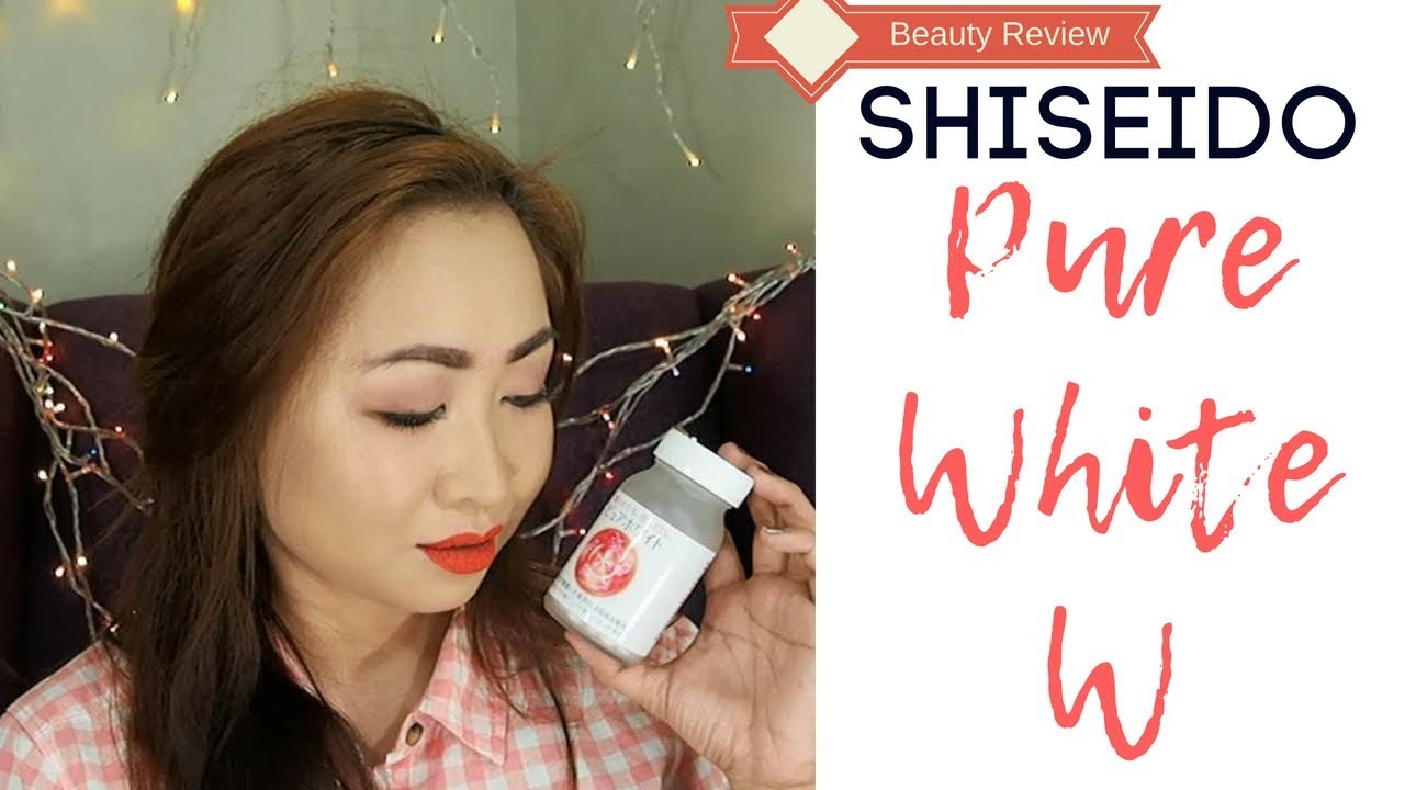 Collagen Tablets work! Pimple-free and radiant with Pure White W by Shiseido