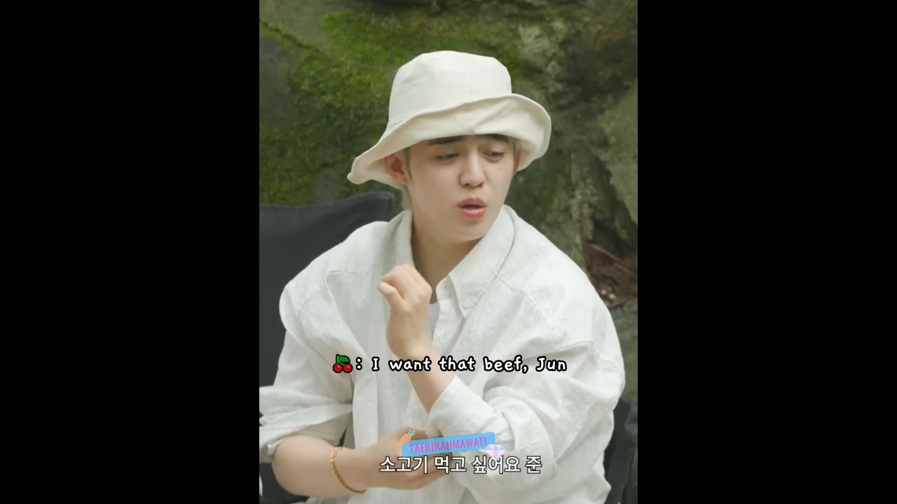 s.coups' aegyo voice when he asking junhui for beef 🥺😭🥩 