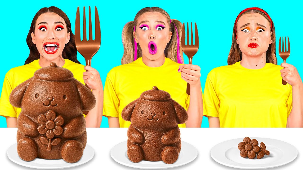 Большая, Средняя или Маленькая Тарелка Челлендж | Вкусные Кулинарные Хитрости BaRaDa Challenge