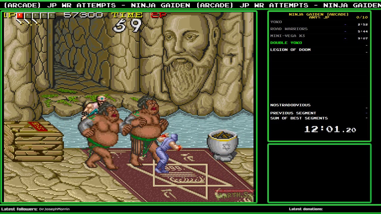SPEEDRUN - Ninja Gaiden (Arcade) - any% JP - 21:26