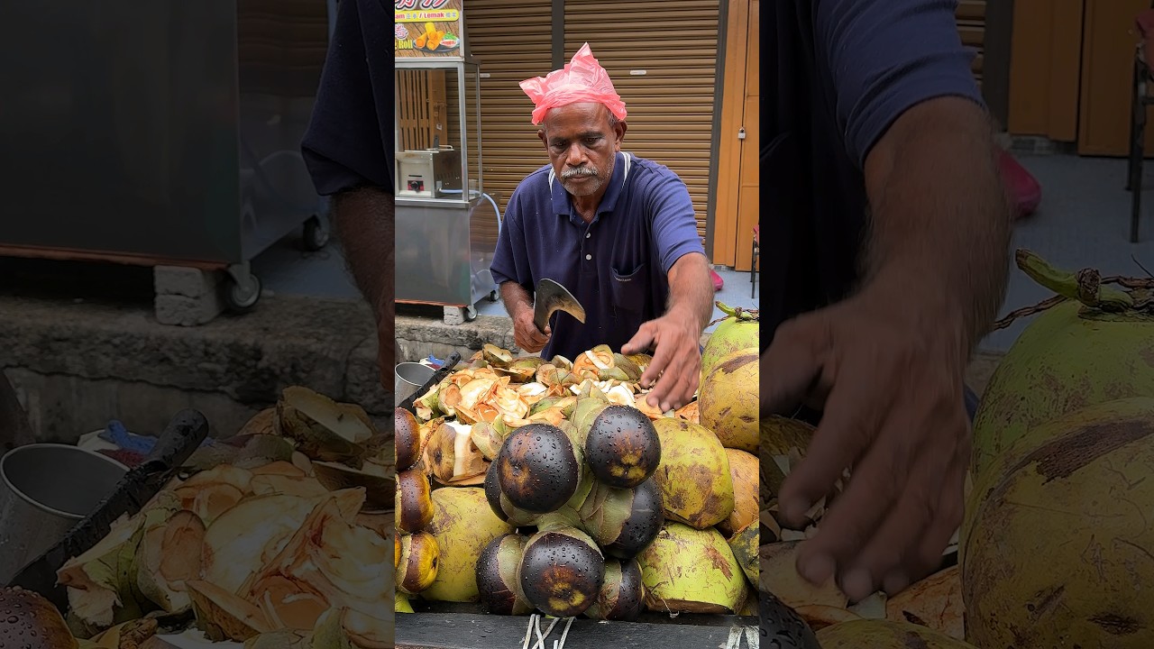 Specjalny l&oacute;d owocowy Jabłko! Umiejętności krojenia owoc&oacute;w palmy malezyjskiej