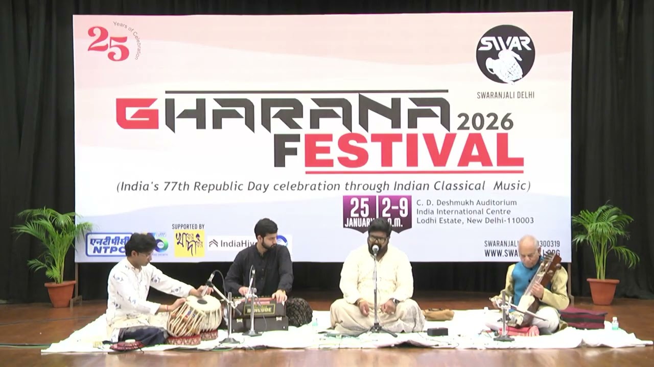 Gharana Festival 2026 | Swaranjali Delhi | Vocal | Pandit Dipin Raj