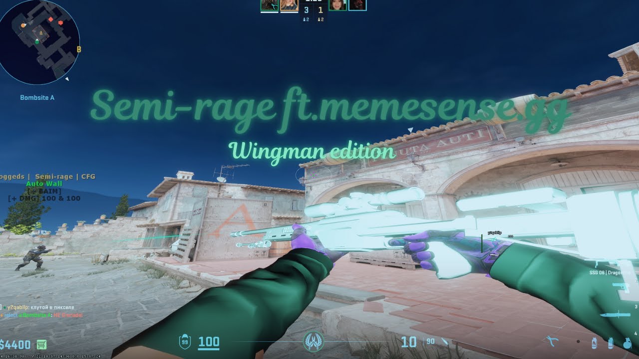 Semi-rage ft.memesense.gg #9 Wingman edition