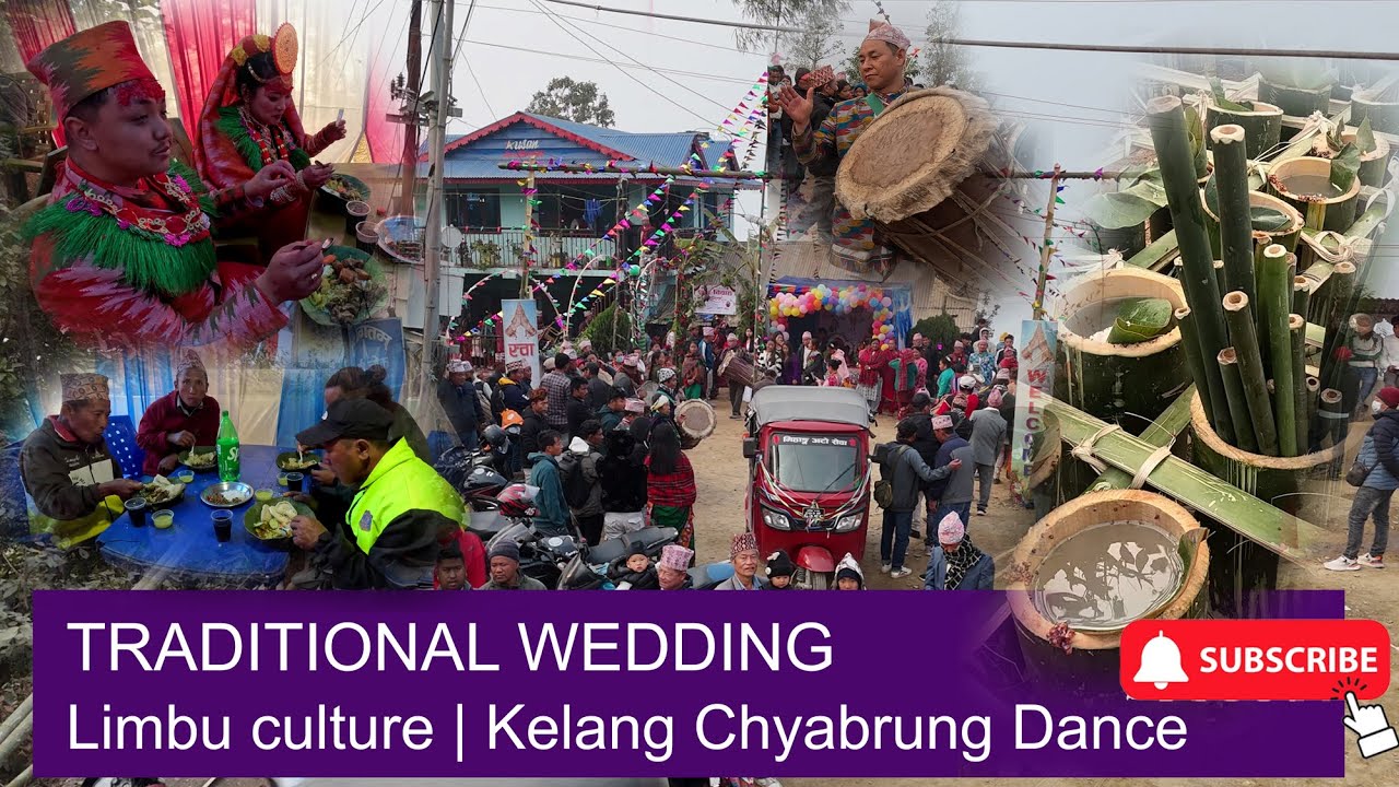 TRADITIONAL WEDDING | Rural Village| Limbu culture | Kelang Chyabrung Limbu Dance 