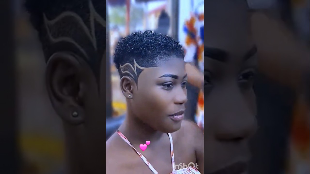 Beautiful female haircut by a  creative Nigerian barber #fashion #barber
