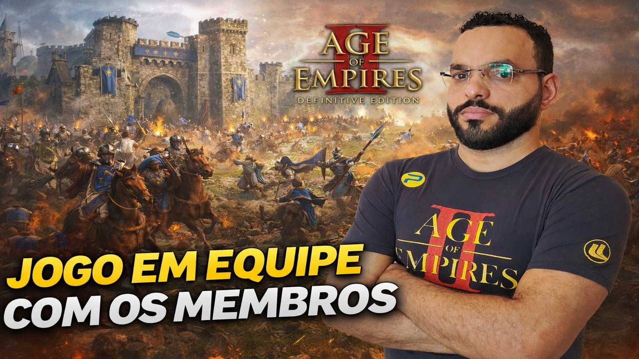 JOGO EM EQUIPE COM OS MEMBROS - Age of Empires II