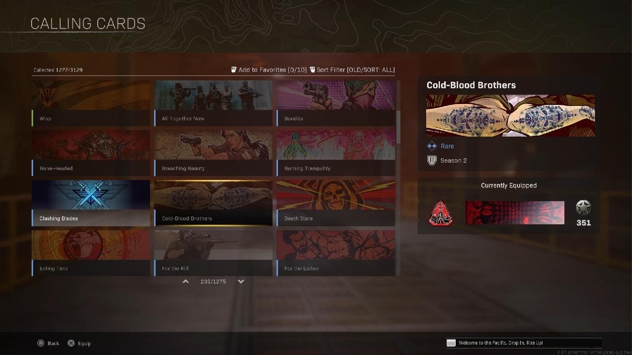 CoD - modern warfare and warzone | all my calling cards earned in warzone before server shut down