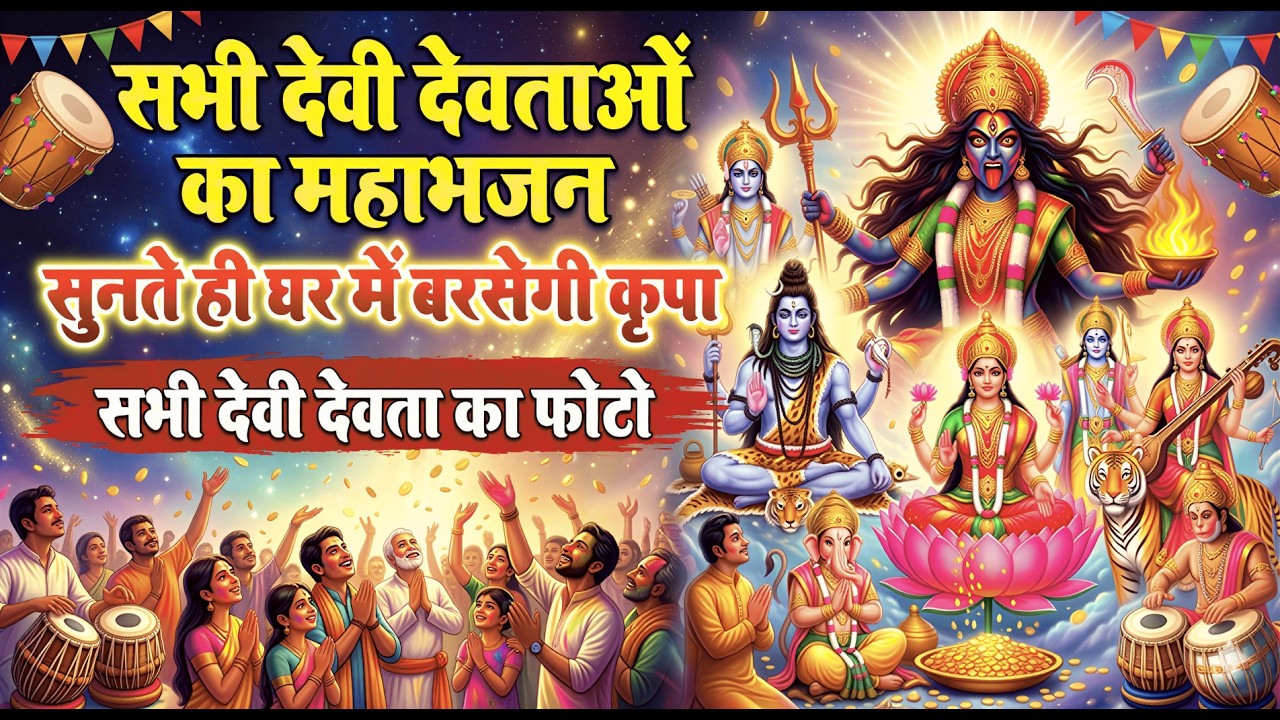 सभी देवी देवताओं का महाभजन | सुनते ही घर में बरसेगी कृपा | Hindi Bhajn Video 2026