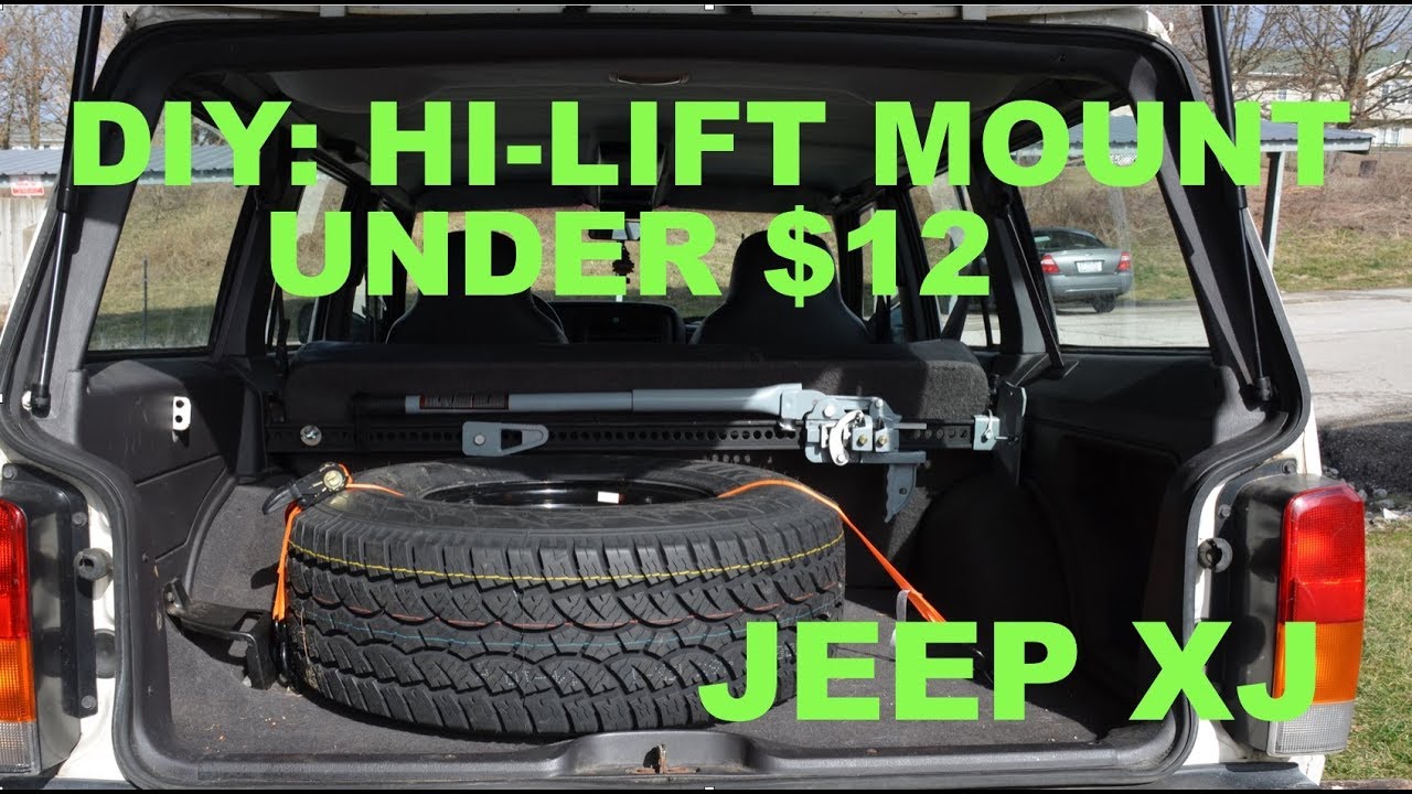 Jeep XJ - DIY HI-LIFT MOUNT BRACKETS