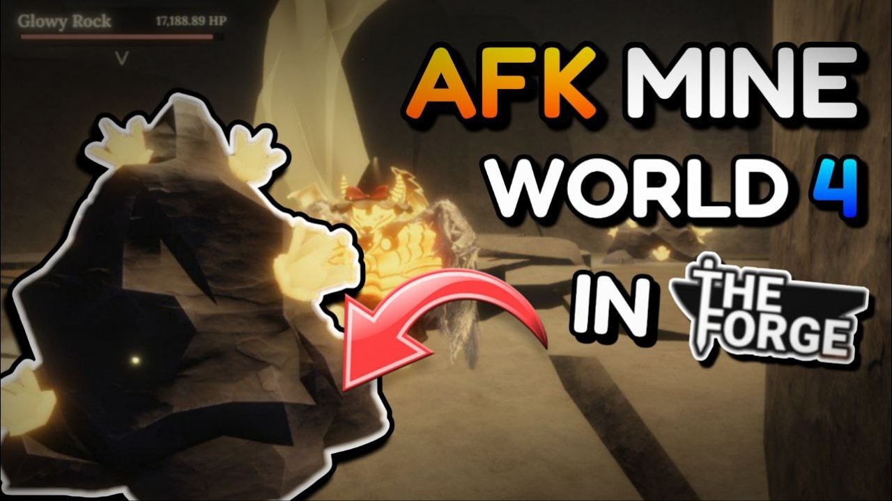 How to AFK Mine in World 4 | The Forge